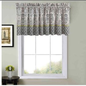 Calais Valance 60” W x 15” L in Blue/Gray/Multi